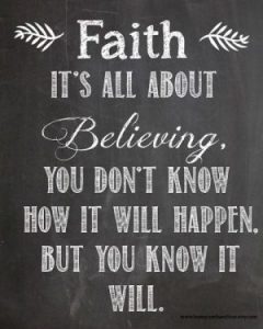 faith quote -go live pure